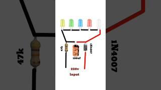 220V Led Colourful Blinker //220v RGB Flasher circuit