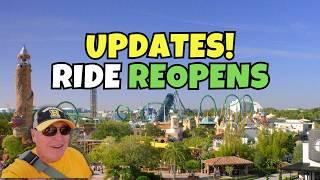 Updates! Islands of Adventure Ride Reopens