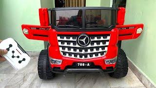 RC Mercedes Dump Truck Unboxing & Testing | The Power Wheels Ride on Truck | Shamshad Maker