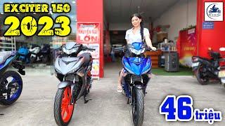 Exciter 150 2023 “XÁM ĐEN – XANH DƯƠNG ĐẬM” ▶️ Chỉ từ 45 triệu 1 em Exciter 150  GIÁ XE MÁY VLOGS