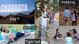 offbeat hill station Chakrata day 1 Tiger fall,Trekking, पहाड़ी घर में रहना।