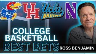 Monday College Basketball Picks | Kansas vs Houston | UCLA vs Northwestern | CBB Picks For 3/3/25