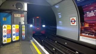 London Underground: Victoria line entering station at fast speed