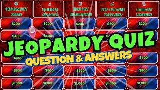  "Can YOU Beat the Jeopardy-Style Trivia Challenge? 5 Categories to Test Your Genius!" 