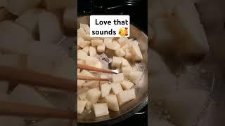 Cooking American fries #asmr #asmrsounds  #food #foodie #foodlover #dinner