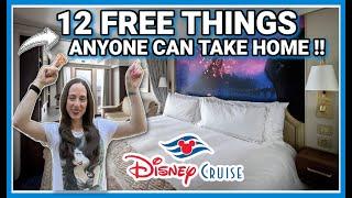 12 FREE THINGS YOU CAN TAKE HOME FROM YOUR STATEROOM ON DISNEY CRUISE LINE | Free Things on a Cruise