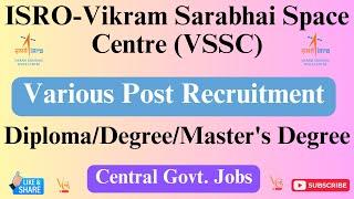 ISRO VSSC TECHNICAL ASSISTANT RECRUITMENT 2023 || CENTRAL GOVERNMENT JOB ||