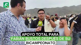 Apoyo total para Fabián Bustos después de su bicampeonato