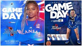 No. 22 Kansas vs Tulsa | NCAA Women's Basketball | 12.16.22