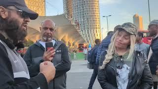 Angry  Karen And Husband tries to fight! Mustafa & Visitor Speakers Corner Stratford