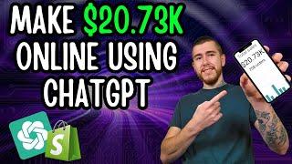 How To Use ChatGPT For Dropshipping (make money online with AI)