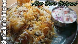 Aloo Dum Biryani Recipe/Biryani recipe/Potato Biryani/Sharadhini's kitchen