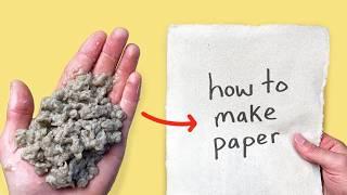 I Tried Making Paper from Garbage