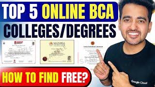 Top 5 Online BCA Colleges/Universities in India 2024 Regular BCA Kare Ya Online BCA Degree?