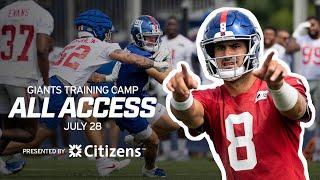 ALL ACCESS LOOK Day 2 Training Camp Practice: DB vs. WR Drills  | New York Giants