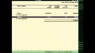 How to record or enter Sale and Purchase order processing in tally