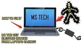 HOW TO FIX LAPTOPS CASING ELECTRIC SHOCKS | DIY | MS TECH