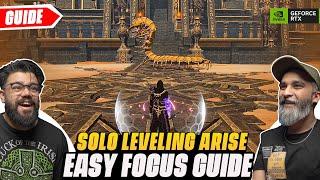 HOW TO CLEAR FOCUS STAGE IN SOLO LEVELING ARISE - HARDEST STORY STAGE - F2P - (4K PC 60FPS)