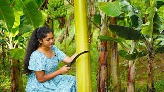 Delicious Banana Stem Curry Recipe With Banana Stem Salad | A Refreshing Lunch Option