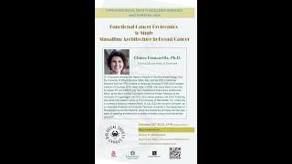 Dr. Chiara Francavilla: "Functional Cancer Proteomics and Signalling Architecture in Breast Cancer ”