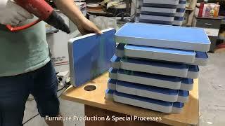 Office Furniture production Process & Special processing technology#desktop #furniture