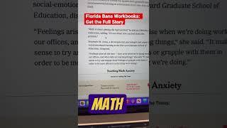 Florida Bans Workbooks: Get the Full Story #argoprep #florida #mathbooks #shorts
