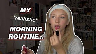 my *realistic* school morning routine...