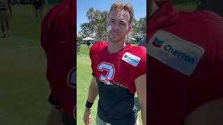 Derek Carr on Jake Haener NOT Remembering the Titans #saints #nfl #shorts