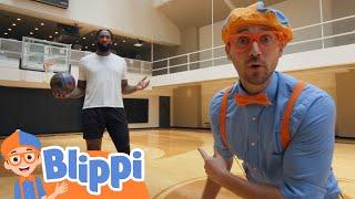 Blippi and Andre Drummond Play Basketball! | Fun and Educational Videos For Kids