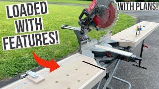 Mobile Miter Saw Station Build | Miter Saw Wings