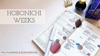 Functional Plan With Me Hobonichi Weeks Mega with Pre-Planning | paperjoyph