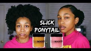 I GOT MY SUPER THICK HAIR INTO A SLICK PONYTAIL! |STYLE FACTOR STYLING GEL|