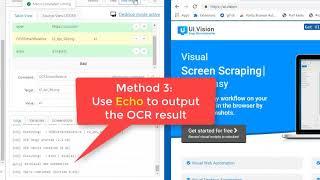 How to debug Screen Scraping with OCRExtractRelative