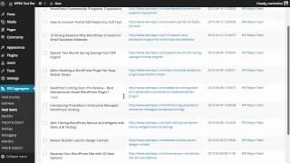 WP RSS Aggregator - Core Plugin Overview