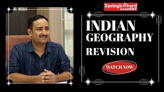 Indian Geography Revision Class For RAS Pre | Mukesh Sir Springboard Academy |