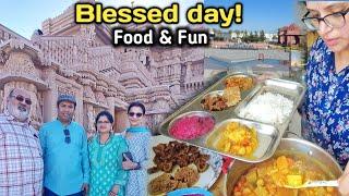 Blessed day with Simple Food and a Beautiful Temple visit in United States