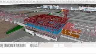 SYNCHRO 4D Modeling of LAX Midfield Satellite Concourse Construction