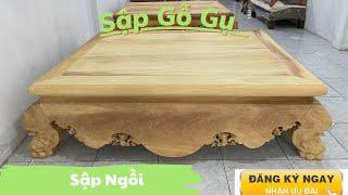 Bộ sập ngồi gỗ gụ