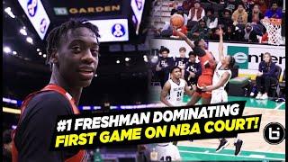 AJ Dybantsa Already Playing in NBA Arena?! #1 Freshman SNAPS on Celtics TD Garden Parquet Floor