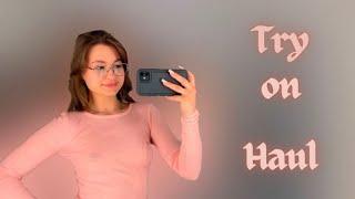 (4k) transparent clothing Try on haul | pink blouse try on haul with Kristina