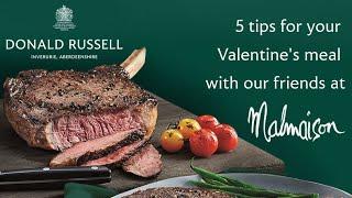 5 tips for your Valentine's meal with our friends at Malmaison