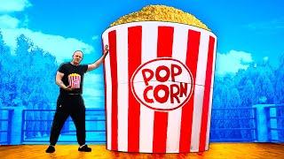 How much popcorn can you make from 1 million corn kernels?