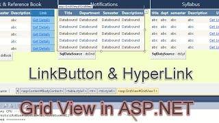 gridview data bind hyperlink and button control