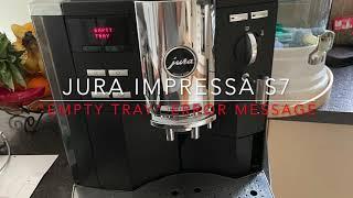 Jura Impressa S7 service | Empty Tray error and huge water leak fix + deep clean