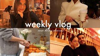 VLOG  Week in my life as a new wife! new home updates, cooking, pilates, date night & more!