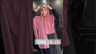 School , college hijab tutorial || 7days series || day 2