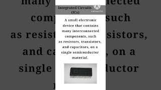 Integrated Circuits (ICs #learnelectronics #education #shorts #ic #electriclearn #electronic