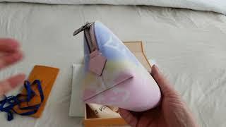 Louis Vuitton unboxing ESCALE Summer collections 2020 Cosmetic POUCH Pastel Pink #louisvuittonescale