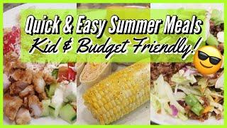 QUICK, EASY SUMMER MEALS that WON'T HEAT UP THE KITCHEN // WHAT TO EAT when it's TOO HOT TO COOK!