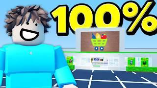 I Played 100% of Supermarket Simulator in Roblox